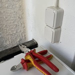 Pliers and wire cutter