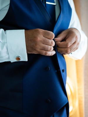 Groom suit used, size 52, blue