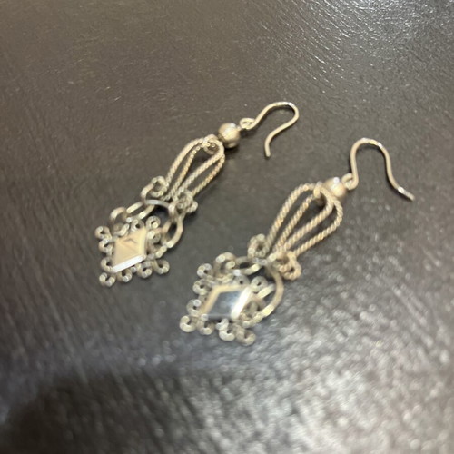 Vintage stainless steel earrings from the 90s like new, silver