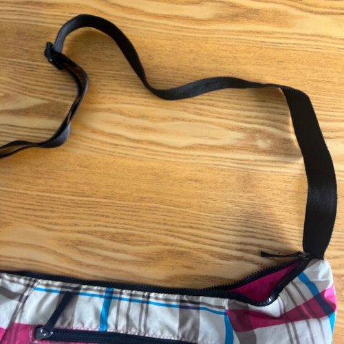 Nike vintage crescent crossbody bag used, plaid design