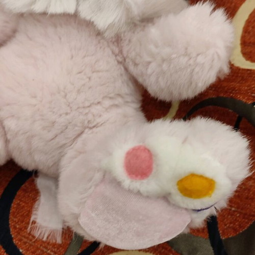 Plush Bunny Pink like new, soft 32 cm height