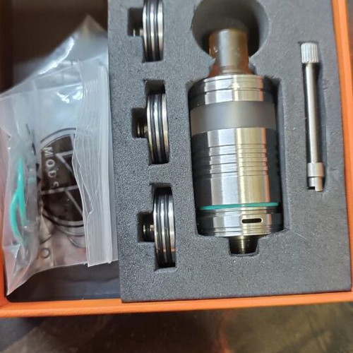 BP Mods Labs MTL RTA SS Silver like new with box and accessories