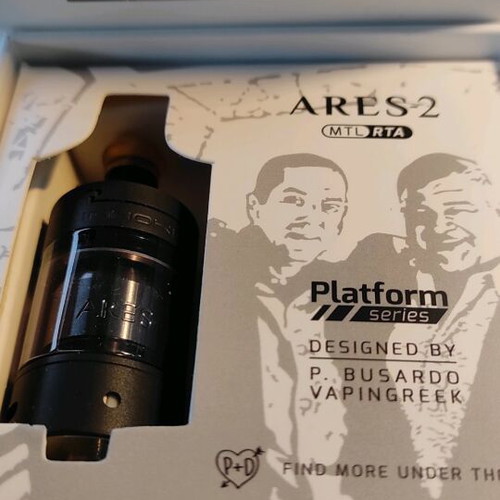 Ares V2 Limited Edition Onyx Black Matte vape tank like new