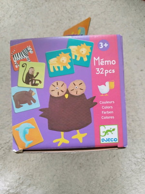 Memory game used with Djeco cards for kids 3+