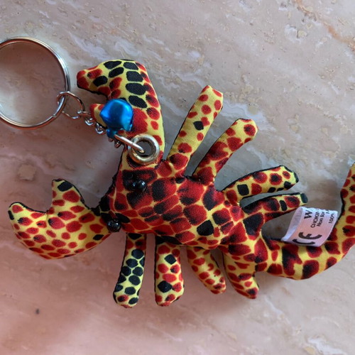Scorpion Keyholders handmade from batik fabric, new
