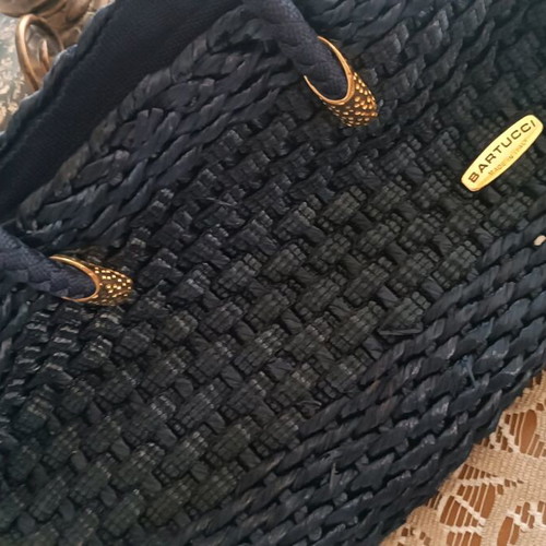 Bartoucci blue handbag like new