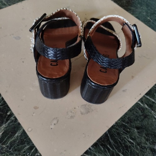 Carmens sandals size 36, like new, leather and raffia
