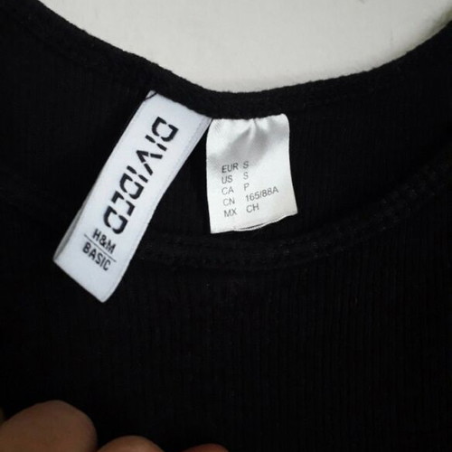 Long dress H&M black like new, sizes S and M