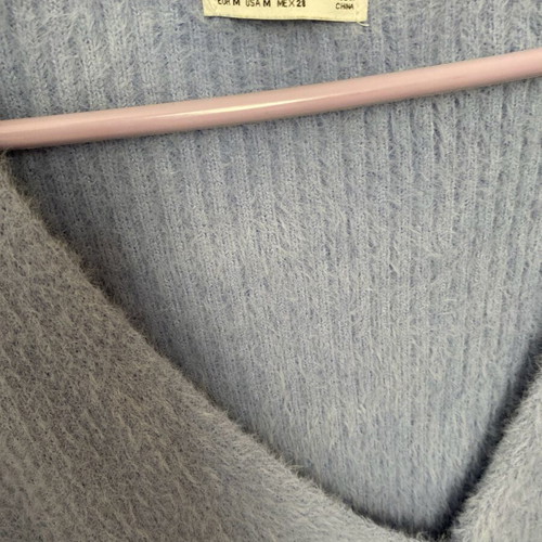 Wool cardigan used, blue Bershka size M