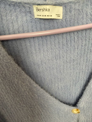 Wool cardigan used, blue Bershka size M