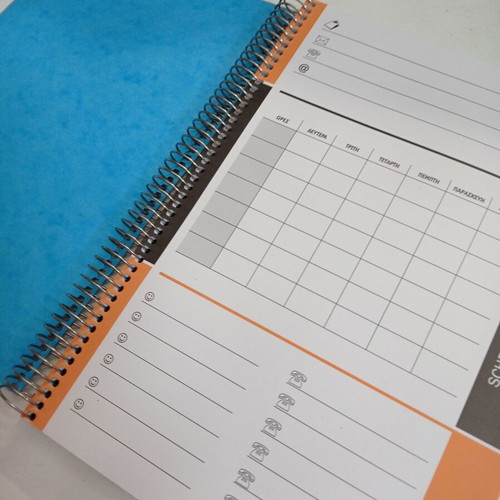 Spiral notebooks like new, 2 pieces, 18x24 cm, 4 subjects