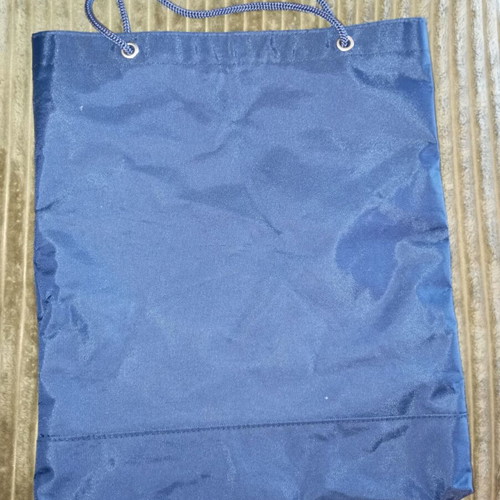 Tote bag from Platon Educational Institutions like new, dark blue