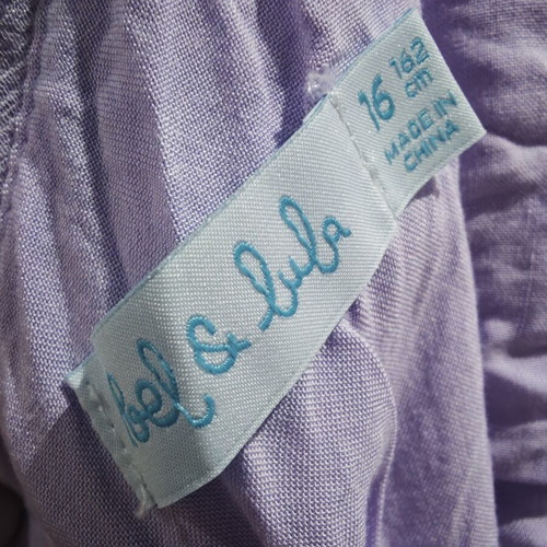 Abel & Lula Girls' Jumpsuit like new, purple, size 16