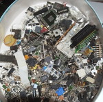 Various used computer parts for spare components