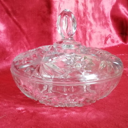 Glass Fondant Dish new from 1990