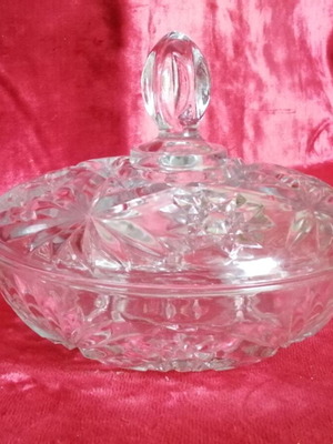 Glass Fondant Dish new from 1990