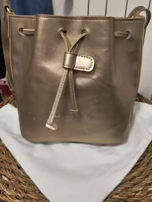Elena Anastasia leather shoulder bag used, gold color
