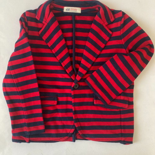 Children's striped blue-red H&M jacket used, 2-4 years