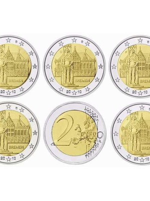 SAC Γερμανία 2 Ευρώ 2010 UNC, αναμνηστικό Βρέμης