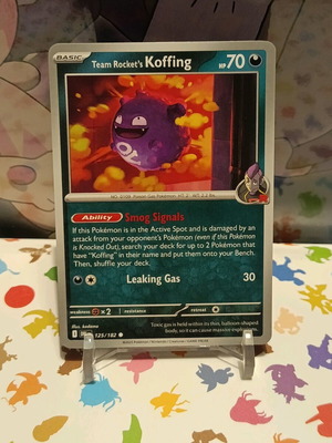 Team Rocket's Koffing card like new, Destined Rivals DRI 125