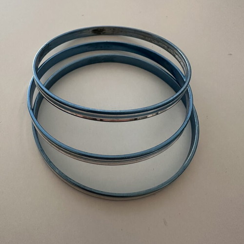 Aqua Elegance bracelet set used, turquoise and silver colors