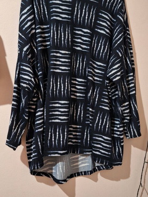Winter blouse with stripes, like new, plus size number 58