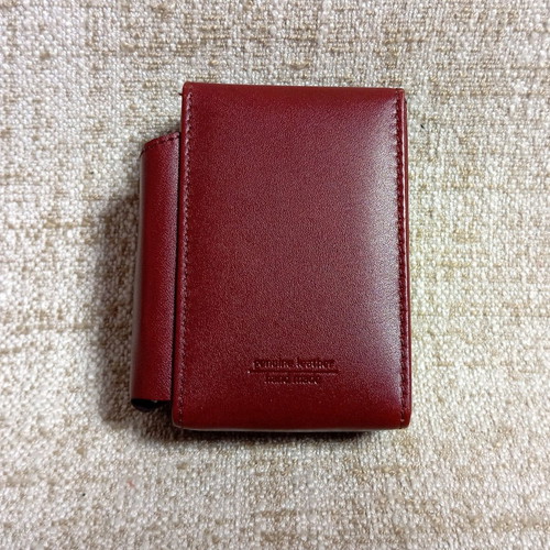 Leather luxury case for cigarette pack new, handmade brown vintage with box