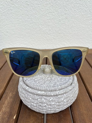 Ray Ban Wayfarer II sunglasses used, blue lenses