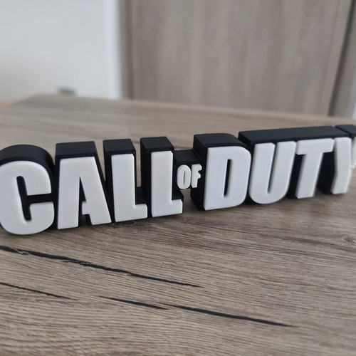 Call of Duty 3D Decorative Logo new, plastic, 20x4x2 cm