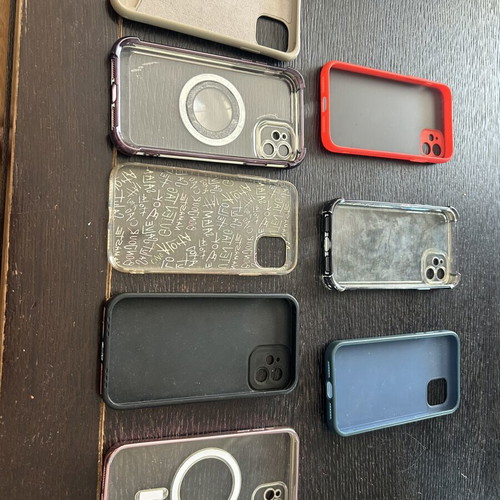 iPhone 11 cases, pack of 8, like new