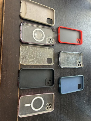iPhone 11 cases, pack of 8, like new