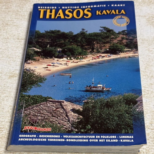 Thasos Kavala Travel Guide in Dutch, like new