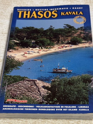 Thasos Kavala Travel Guide in Dutch, like new