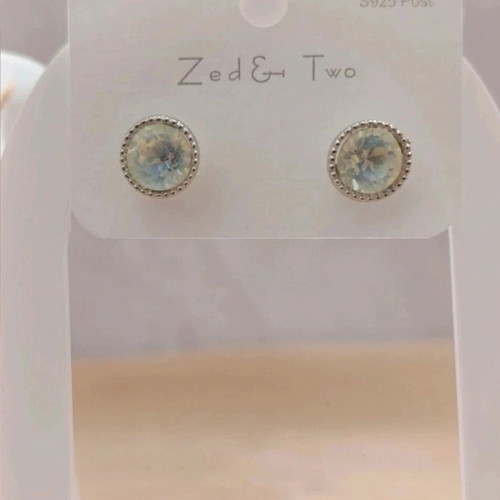 Earrings with sea diamond new, turquoise and silver