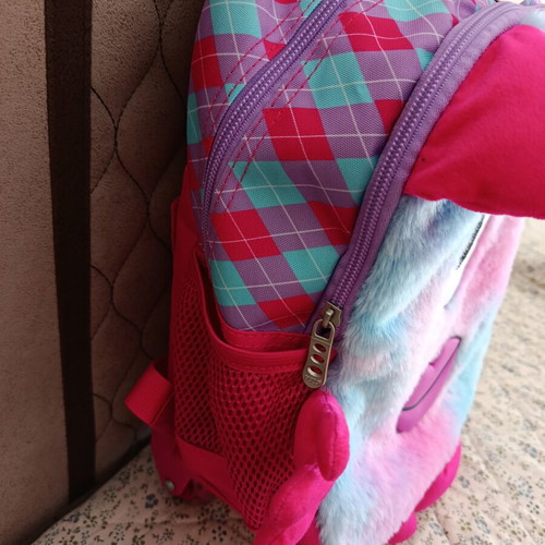 Polo Junior Los Ninos School Trolley Bag new, pink purple 25x16x34cm