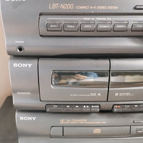 Sony LBT-N200 stereo system used with two speakers, needs maintenance