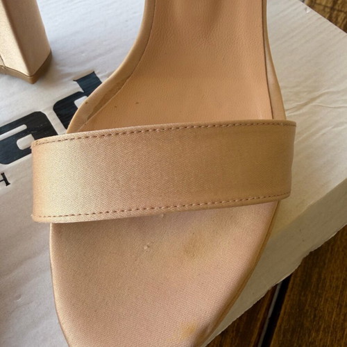 Lady Shoes high-heeled sandals like new, size 39, beige