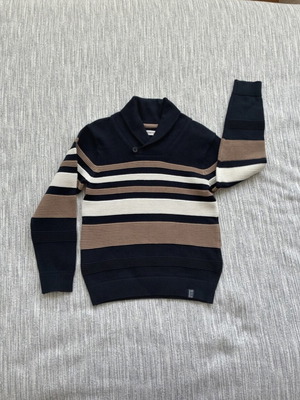 Orchestra children's sweater, size 8 years, black and beige