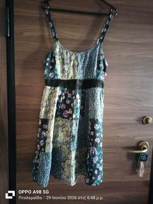 Dress with straps and lace like new, multicolored, size M