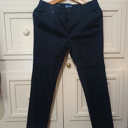 Leonardo Uomo Men's Blue Suit Pants like new with free shirt