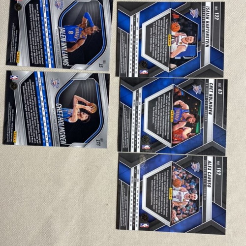 Mosaice and Panini Prizm Black Oklahoma Thunder Set new