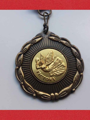 Commemorative participation medal in sports used, diameter 6 cm