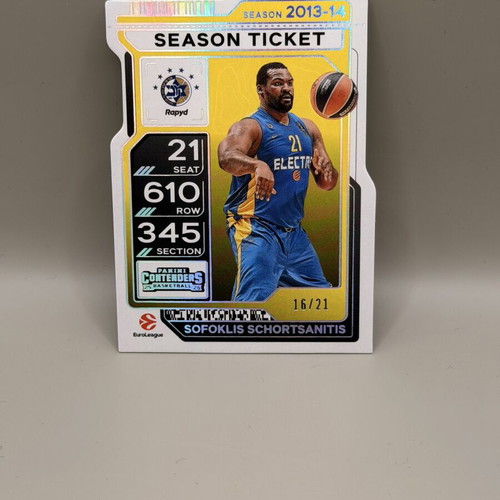 2025-26 Panini Euroleague Contenders Sofoklis Schortsanitis card like new
