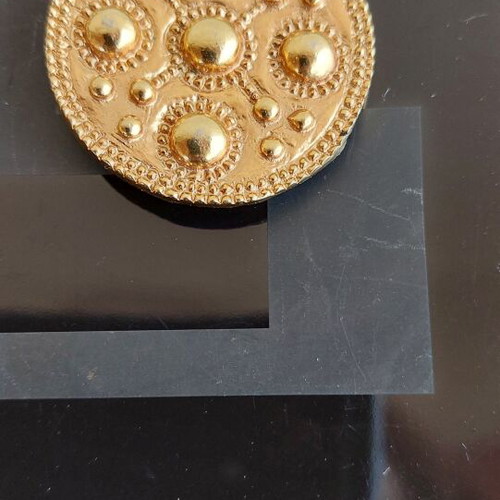 Zolotas brooch-pendant silver 950 used, Byzantine design