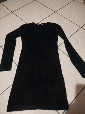 Black elastic blouse dress used, size M
