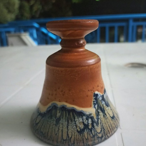 Pythagoras cup like new, clay with ancient Greek design