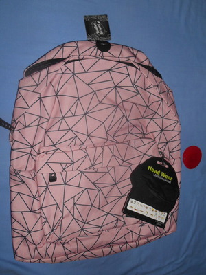 My Way school backpack pink new with free bandana