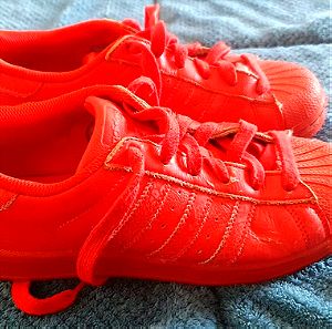Adidas superstar κόκκινο *Νο.38