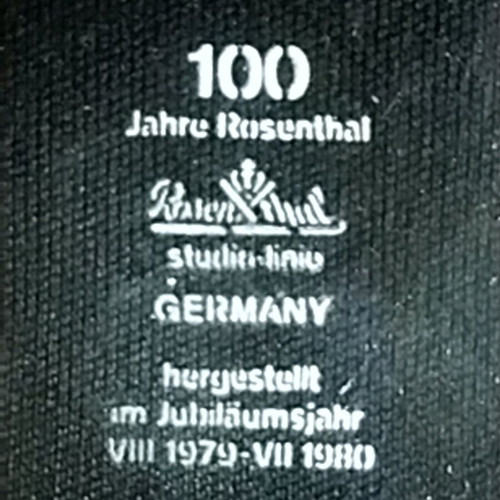 Rosenthal Vase Rhapsody in White Crystal 1979, 100th Anniversary Edition
