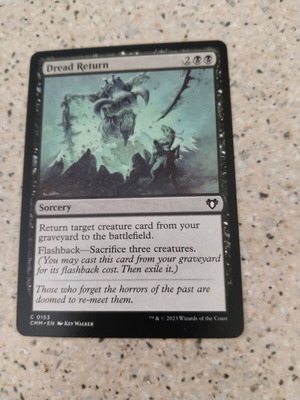 Magic the Gathering κάρτα Dread Return καινούργια